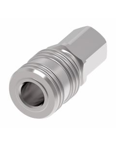 1000/400/500 Series MIL-C-4109 Industrial Interchange Air Quick Disconnect, Female Half, -04 Coupling, 1/4-18 Male NPT