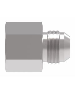 Steel Adapter, 3/4-14 Male NPT To 1-1/16-12 Female JIC 37 deg Flare Swivel, Straight