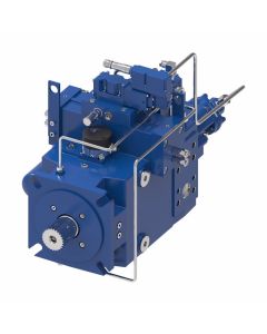 Hydrokraft PVW Series Variable Displacement Open Loop Piston Pump, 15.30 cu in/rev,  Mounting Flange, ISO Straight Key, 65 mm dia., 18 mm key Shaft, Power Control with Pressure Limiter, CW Rotation