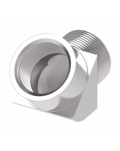 Steel Adapter, 1/2-14 Female NPT Swivel To 1/2-14 Male NPT, 45 deg Elbow