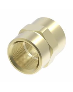 Brass Compression Fitting For Plastic, Copper, & Aluminum Tubing, 0.19 Inch Tube OD To 1/8-27 Female NPT, Straight