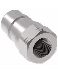 HK Series Industrial Interchange Series B Stainless Steel Hydraulic Quick Disconnect, Male Half, -06 Coupling, 3/8-18 Female NPT