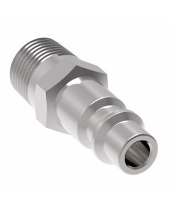1000/400/500 Series MIL-C-4109 Industrial Interchange Air Quick Disconnect, Male Half, -04 Coupling, 1/4-18 Male NPT