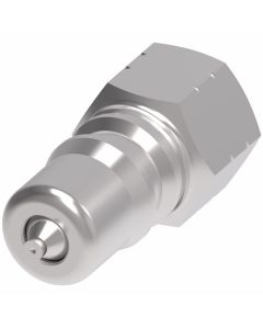 HK Series Industrial Interchange Series B Steel Hydraulic Quick Disconnect, Male Half, -06 Coupling, 3/8-18 Female NPT