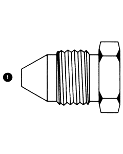 Steel Adapter, M22 x 1.5 Male Komatsu Plug