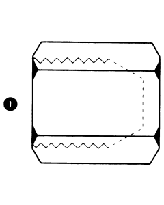 Steel Adapter, M22 x 1.5 Female Komatsu Cap