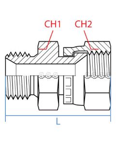 Male Bspp X Female Jic Swivel