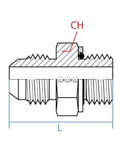 Male Jic X Male Metric W/Seal