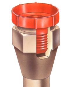 Polyethylene -12 SAE (1-1/16-14) Protective Threaded Plug for Flared Fittings