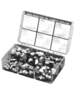 Pocket Pack Grease Fitting Assortment. ALEMITE PACK OF FITTING ASSORTMENTS