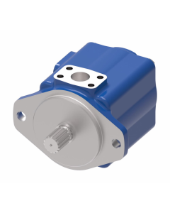 25VQ Series Vane Pump, 17 Ring Size, 13 Tooth SAE B Splined Shaft, Outlet in-Line with Outlet, CW Rotation