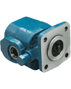 GC Series Gear Pump, 0.39 cu in/rev, 4-bolt 1.78 in. pilot Mounting Flange, 0.50 in. dia. X 1.50 in. extension Shaft, SAE-10 Side Ports, Bi-Directional with check valves Rotation
