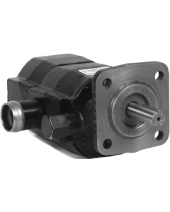 Two Stage High/Low Hydraulic "Log Splitter" Pump, 0.19/0.52 cu in/rev (Front/Rear), 4-bolt Mounting Flange, 1/2" Straight w/woodruff key Shaft, Inlet: 1" tube; Outlet: 1/2" NPTF Ports, CW Rotation, Built in check valve and unloading valve