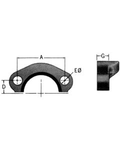 Code 61 Split Flange Kit, 0.50 (-08) Flange Head, Up to 5000.00 PSI