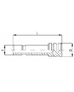 Brass Push Tube Fitting,  Inch Tube OD Plug