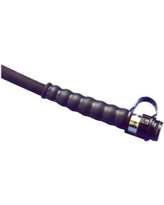 High Pressure Rubber Hydraulic Hose, 0.25 Inch ID, 10 Foot Length, 3/8 NPT & CH-604 Male Coupler Half Ends