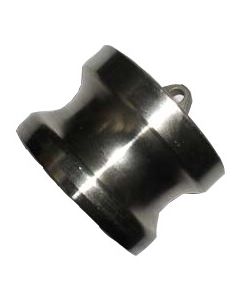 Stainless Steel Cam & Groove Adapter, 3 Inch Dust Plug