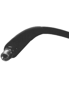 Black Flexible Hose Bend Restrictor, 0.84 Inch Hose ID, 7.00 Inch Long