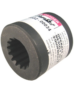 Precision Splined Hub, 13 Tooth SAE B, 16/32 DP,  30&deg; PA, 7/8 O.D. Spline, 1.50 Inch OD, 1.50 Inch Long