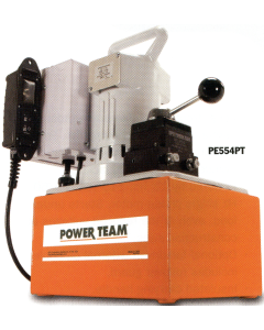 PE55 Series Single-Phase 2-Speed Pump,  Motor, Remote Motor & Valve Control (220VAC), 10 ft,  Valve, Pump on, energize valve to extend or retract, pump off to hold