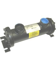 EK Series Water Cooled Industrial Heat Exchanger, 2-Pass, Copper Tube, Oil (M): 1-1/2 NPT, Water (N): 3/4 NPT Ports