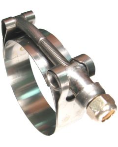 All Stainless Steel T-Bolt Clamp For 10 Inch Hose ID, 10.25 - 10.69 Inch Hose OD Range