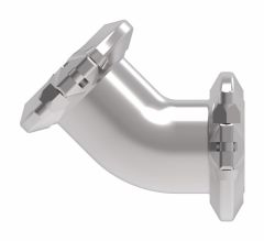 Flexmaster Pipe & Tube Joint, Plated Steel, 2.00 Inch Pipe Size, 90 deg Long Elbow