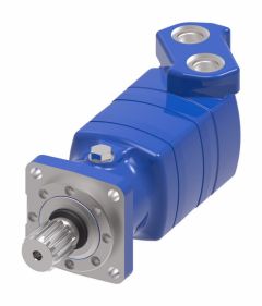 10000 Series Geroler Motor, 40.60 cu in/rev, 4 Bolt SAE C Mounting Flange, 2-1/4 in. Straight Keyed Shaft, 1-1/4 Code 61 Split Flange Ports, 