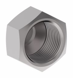 Brass Adapter, 3/8-18 Female NPT Cap, 0.68 Inch Long