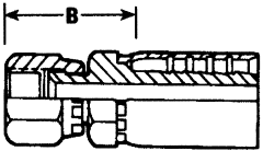 Steel Crimp 3903/7903 Swage Fittings, Female JIC 37 deg Flare Swivel, Straight