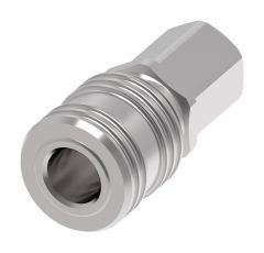 1000/400/500 Series MIL-C-4109 Industrial Interchange Air Quick Disconnect, Female Half, -04 Coupling, 1/4-18 Male NPT