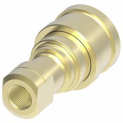 HK Series Industrial Interchange Series B Brass Hydraulic Quick Disconnect, Female Half, -08 Coupling, 1/2-14 Female NPT