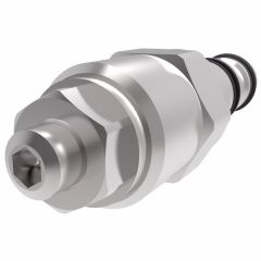 1CE30 Series Counterbalance Cartridge Valve, 1740-5075 PSI (Factory Setting At 3045.00), Screw with Locknut Adjustment, 5:1 Pilot Ratio