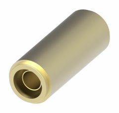 Brass Push>Connect Air Brake Tube Fitting, 0.38 Inch Tube OD Union