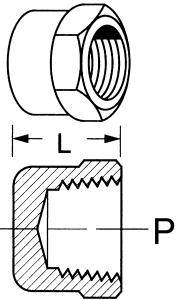 Brass Adapters, Female NPT Cap