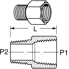 Brass Adapters, Female NPT To Male NPT, Straight