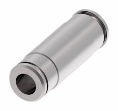 Brass Push>Connect Metric Tube Fitting, 10.00 mm Tube OD Union