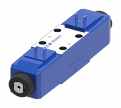 DG4V-3(S) Series Subplate/Manifold Mount NFPA Size D03 Solenoid Valve, 4-Way, 3-Position, Spring Centered, Open Center, STD Performance, 12VDC Dual 6.3mm spade Coil. Latching water-resistant manual overrides