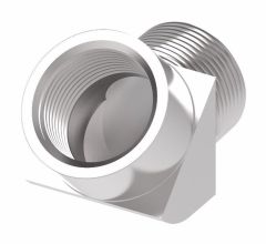 Steel Adapter, 1-1/16-12 Female JIC 37 deg Flare Swivel To 1-1/16-12 Male JIC 37 deg Flare, 45 deg Elbow