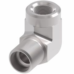 Steel Metric Flareless Fitting, 12.00 mm L Series Union Swivel Elbow