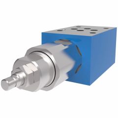 SystemStak Relief Valve, NFPA-D03 Size, Single Relief, B to T, 725-4500 PSI Screw & Locknut Adjustment