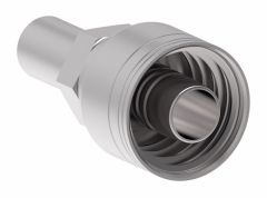 Global TTC 1 & 2 Wire Braid Steel Crimp Fitting, 0.38 Inch Standpipe Straight Tube, -06 Hose, Straight