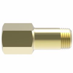 Brass Compression Fitting For Plastic, Copper, & Aluminum Tubing, 0.38 Inch Tube OD To 1/8-27 Male NPT, Straight