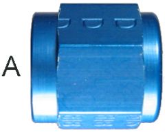 Blue Anodized Aluminum (AN 818) JIC 37 deg Flare Nuts
