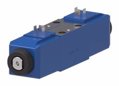 KDG4V-3(S) Series Subplate/Manifold Mount NFPA Size D03 Proportional Valve, 4-Way, 3-Position, Spring Centered, Closed Center, Meter Out, 12VDC DIN 43650 Coil. High Performance, 3000 PSI Port T, Standard Manual Override