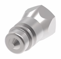 FD72 Series Connect Under Pressure Hydraulic Farm Quick Disconnect, Male Half, -10 Coupling, 1/2-14 Female NPT