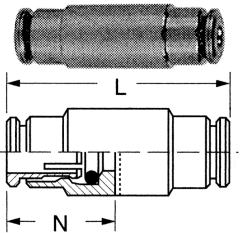 Brass Push>Connect Tube Unions