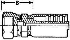 Steel Crimp 3903/7903 Swage Fittings, Female JIS 60 deg Cone Swivel, Straight