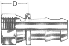 Steel Reusable Socketless Fittings, Female O-Ring Face Seal Swivel, Straight