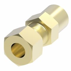 Danfoss / Eaton Weatherhead 661X4 Female Connector Female 1/8-27 FPT Line/Hose/Tube Brass
